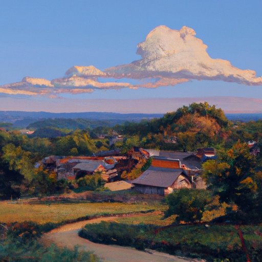 Ilustrasi Festival Kanto Matsuri di Akita, Tohoku.