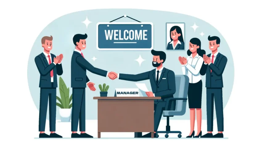 Seorang profesional sedang menandatangani kontrak kerja baru.