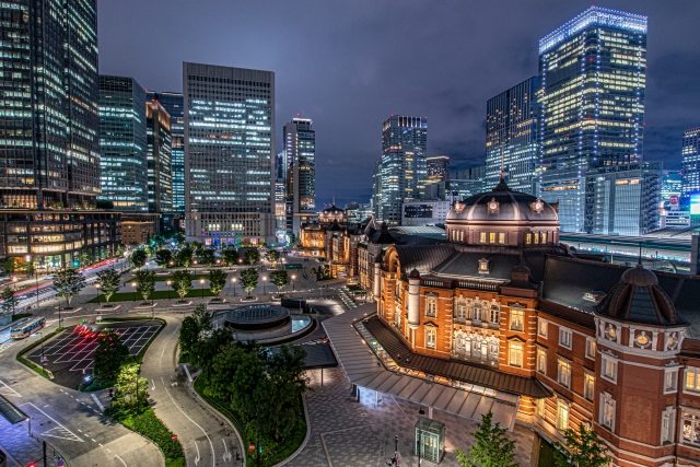 Pemandangan persimpangan Shibuya di Tokyo